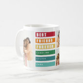 Mug Collage photo des meilleurs amis à la mode pour to (Devant gauche)