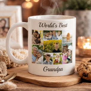 Mug Collage photo du meilleur grand-père du monde