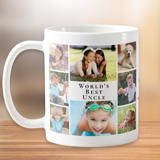 Mug Collage photo du meilleur oncle du monde