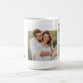 Mug Collage photo en couple et belle citation romantiq (Centre)