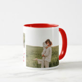 Mug Collage photo en couple et citation romantique (Devant droit)