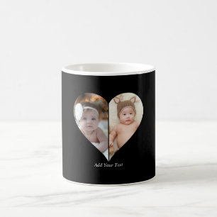 Mug Collage photo en forme de coeur 2