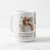 Mug Collage photo et devis cadeau de la meilleure gran (Devant gauche)