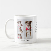Mug Collage photo et devis pour animaux de compagnie m (Gauche)