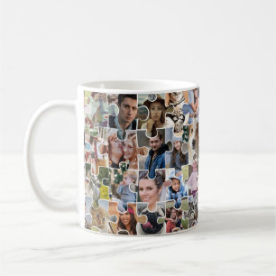 Mug Collage Photo Famille Personnalisé Forme 24 Pic Pu