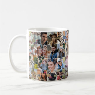 Mug Collage Photo Famille Personnalisé Forme 24 Pic Pu