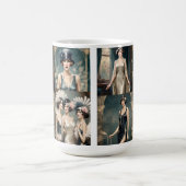 Mug Collage photo féminin des années 1920, (Centre)