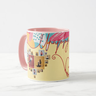 Mug Collage photo féminin personnalisé sans excuses