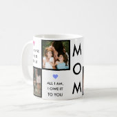 Mug Collage Photo Fête Des Mères Avec Citations De Mei (Devant gauche)