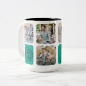 Mug Collage Photo Fête des Pères (Devant gauche)