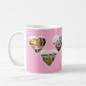 Mug Collage photo forme coeur (Gauche)