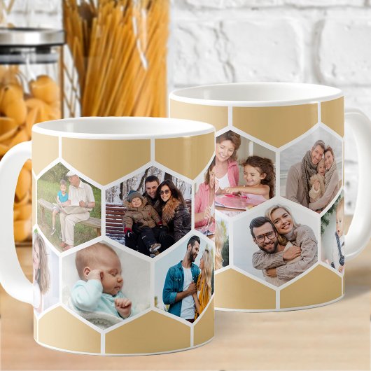 Mug Collage photo géométrique 9 photo 11oz