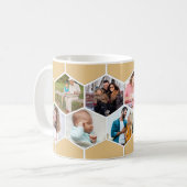 Mug Collage photo géométrique 9 photo 11oz (Devant gauche)