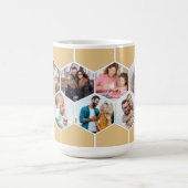 Mug Collage photo géométrique 9 photo 15oz (Centre)