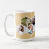 Mug Collage photo géométrique 9 photo 15oz (Gauche)