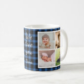 Mug Collage photo Grand-mère de Blue Buffalo Plaid (Devant droit)
