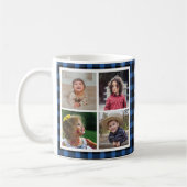 Mug Collage photo Grand-mère de Blue Buffalo Plaid (Gauche)