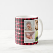 Mug Collage photo Grand-mère de Red Buffalo Plaid (Devant droit)