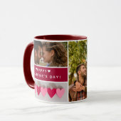 Mug Collage photo Heureuse Sainte-Valentin personnalis (Devant gauche)