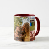 Mug Collage photo Heureuse Sainte-Valentin personnalis (Devant droit)