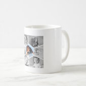 Mug Collage photo Hexagon noir et blanc (Devant droit)
