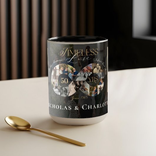 Mug Collage photo infini pour le 50e anniversaire de m