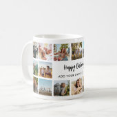 Mug Collage Photo Joyeux Anniversaire Personnalisé (Devant gauche)