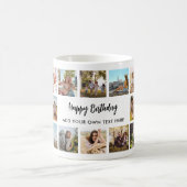 Mug Collage Photo Joyeux Anniversaire Personnalisé (Centre)