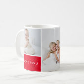 Mug Collage photo Love You (Devant gauche)