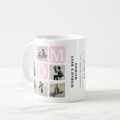 Mug Collage photo 'Meilleure Maman du Monde' (Devant gauche)