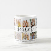 Mug Collage photo 'Meilleure Sœur de tous les temps' M (Centre)