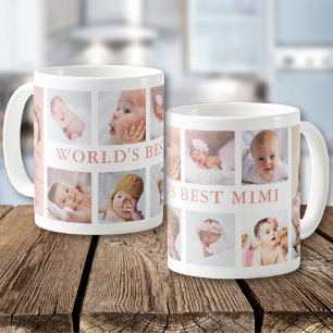 Mug Collage photo moderne 10 Rose Mimi du monde entier