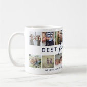 Mug Collage photo moderne 'Best Papa Ever' (Gauche)