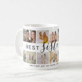 Mug Collage photo moderne 'Best Sister Ever' (Devant gauche)