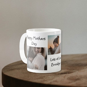 Mug Collage photo moderne Bonne fête des mères