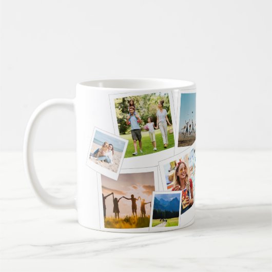 Mug Collage photo moderne de 13 images (Gauche)