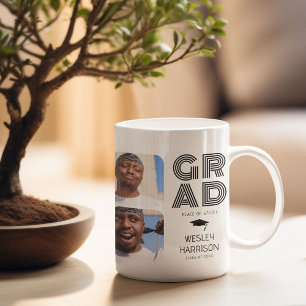 Mug Collage photo moderne GRAD 4x Diplômé