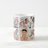 Mug Collage photo Monogramme Image Rose (Centre)