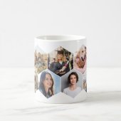 Mug Collage photo Motif Hexagon géométrique (Centre)