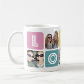 Mug Collage photo Multicolor (Gauche)