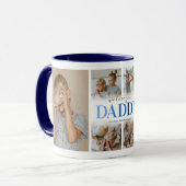Mug Collage Photo "On T'aime Papa" (Devant gauche)