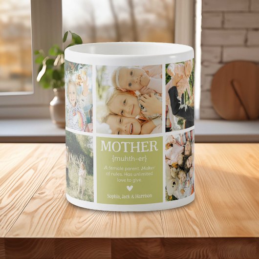 Mug Collage Photo Personnalisable Définition de Mère