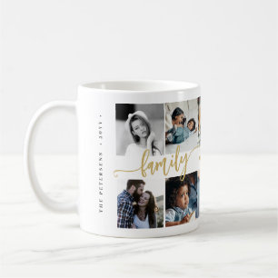 Mug Collage photo personnalisé 10 votre texte famille