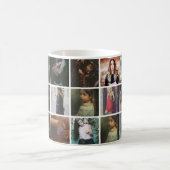 Mug Collage photo personnalisé 21 (Centre)