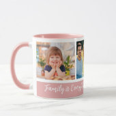 Mug Collage photo personnalisé 3 Nom de famille Citati (Gauche)