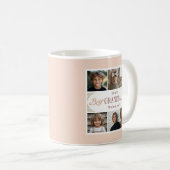 Mug Collage photo personnalisé 6 Meilleur grand-mère j (Devant droit)