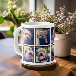 Mug Collage photo personnalisé avec 8 photos carrées