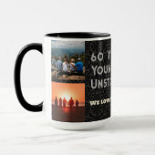 Mug Collage photo personnalisé Cadeaux d'anniversaire (Gauche)