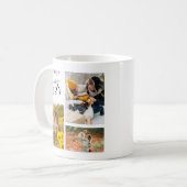 Mug Collage photo personnalisé de la famille 2025 (Devant gauche)