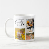 Mug Collage photo personnalisé de la famille 2025 (Gauche)